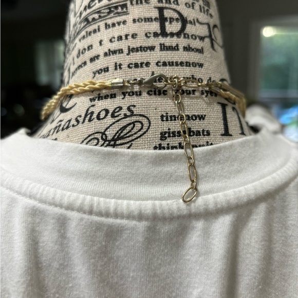 Indian Stone Wood Marble Betsey Statement Chunky Necklace - Picture 5 of 8